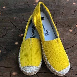 Women's Espadrilles Classic Yellow Slip on  Shoes
